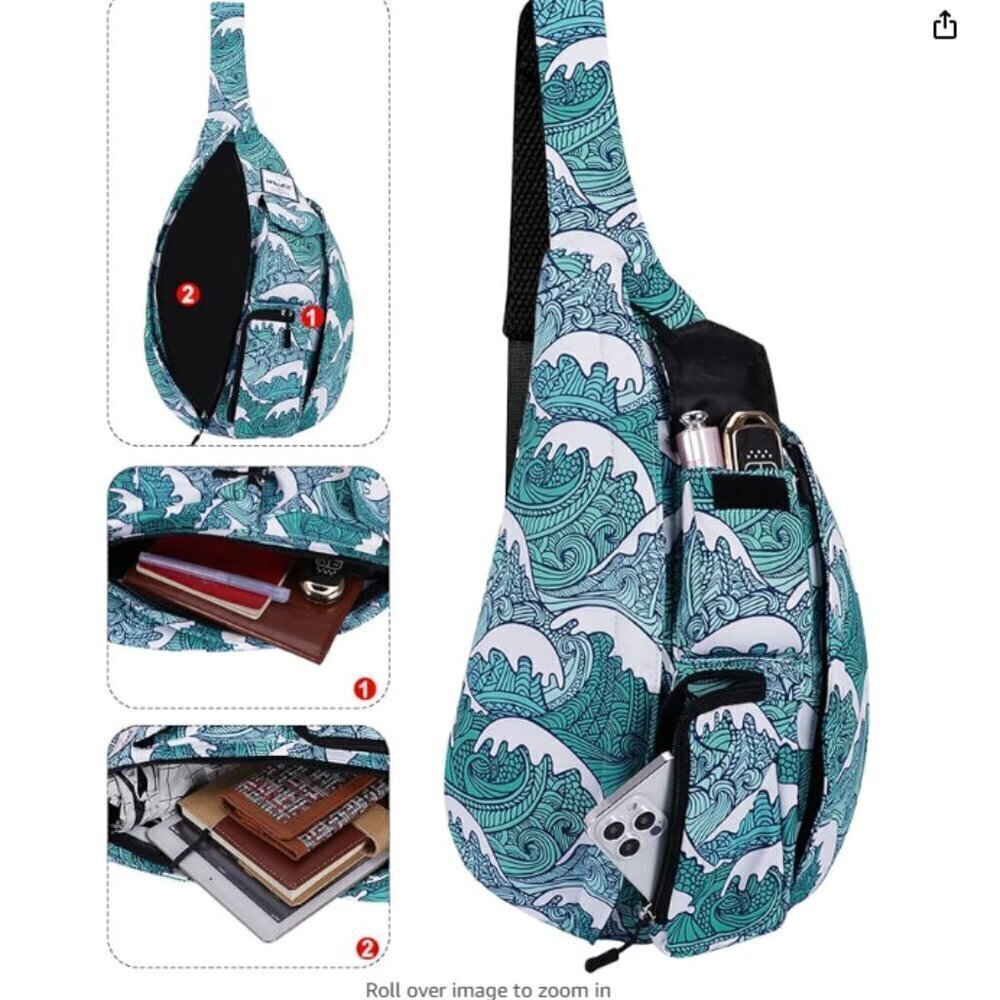 Travel Chest Bag Sling Shoulder Bag Backpack Crossbody Shoulder Bag